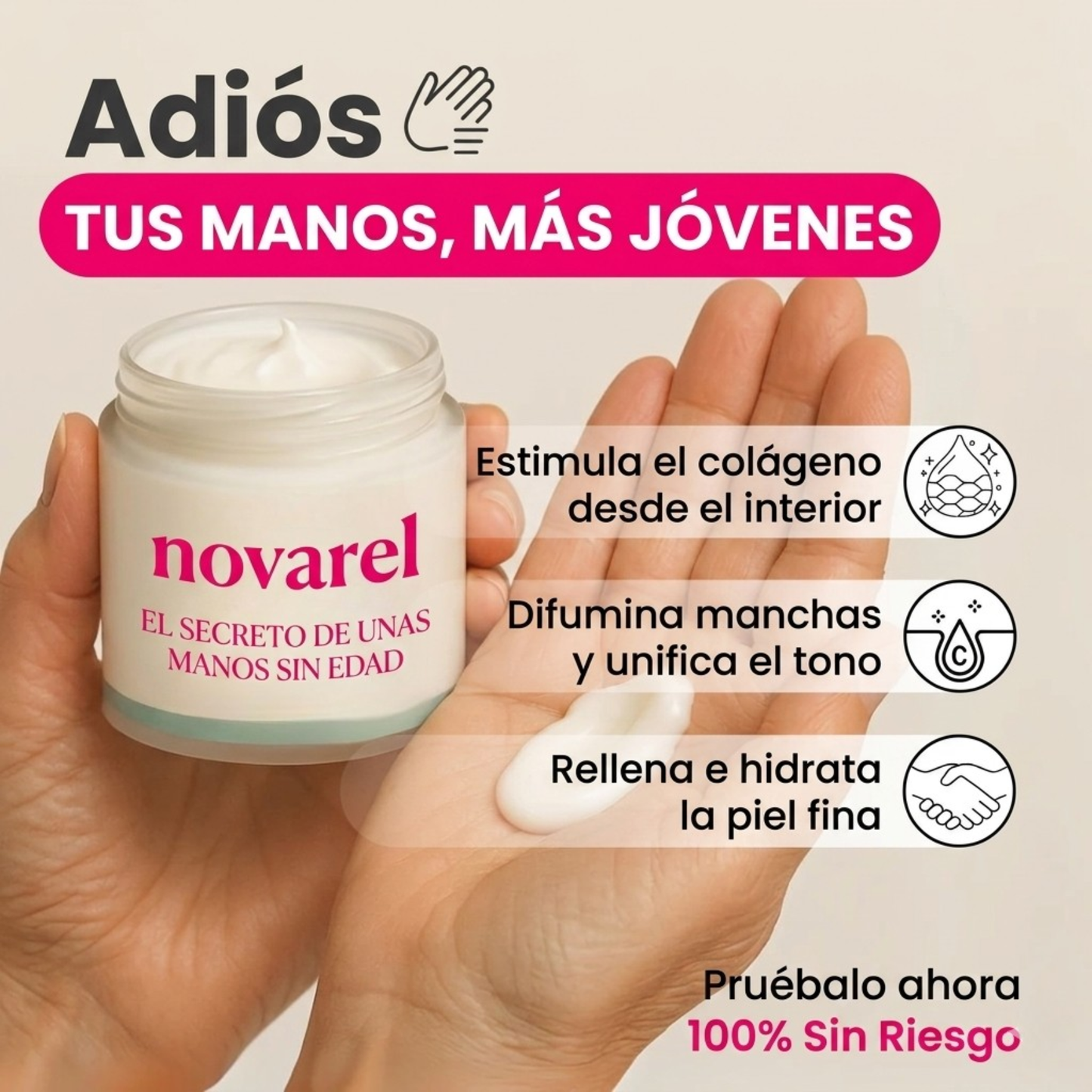 Crema de manos con Retinol